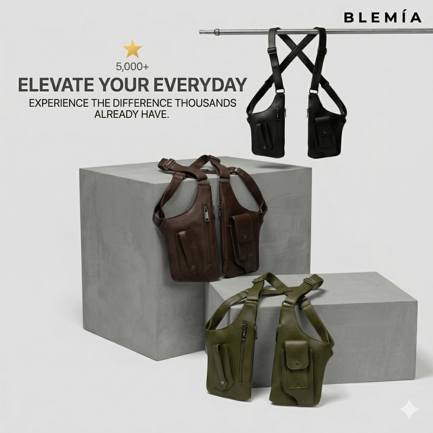 Blemia™ Premium Leather Shoulder Bag
